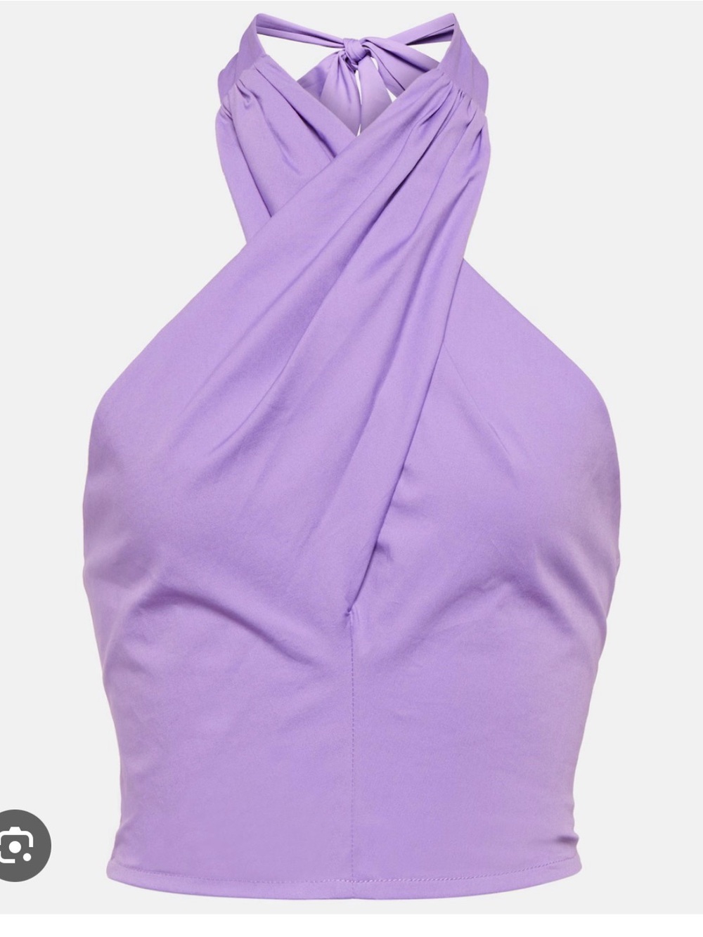 STAUD Lilac Halter Bandeau Top